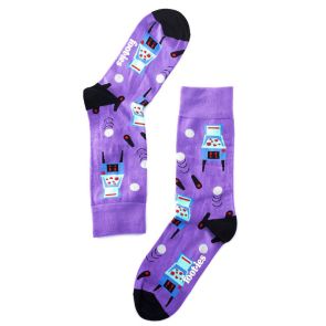 Foot-ies Pinball Sneaker Socks FPIN604 Purple