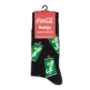 Foot-ies Sprite Cans Socks FSPR598 Black