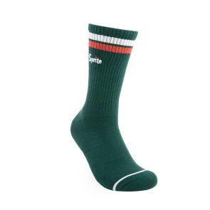 Foot-ies Sprite Cans Sneaker 2-Pack Socks FSPR599 Dark Green/Cream