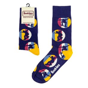 Foot-ies Sunset Skate Sneaker Socks FSUN633 Navy