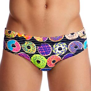 Funky Trunks Classic Swim Briefs FT35M Dunking Donuts