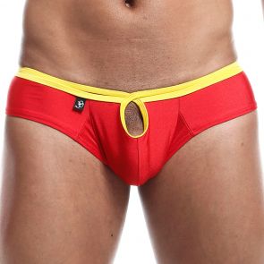 Joe Snyder Hole Mini Cheek Brief HOL03 Red