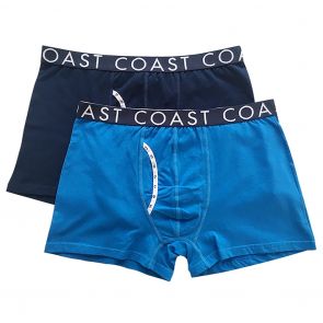 Coast Joe Long Boxer Trunk 2-Pack Cobalt/Navy