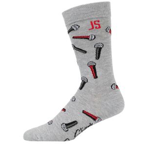 Bamboozld Mens The Mic Sock by Jon Stevens JSMICR Grey