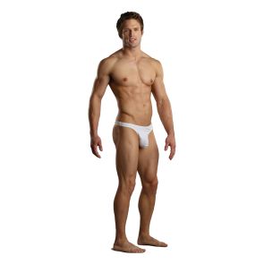 Male Power Cotton Lycra Super Sock Pouch 306-052 White
