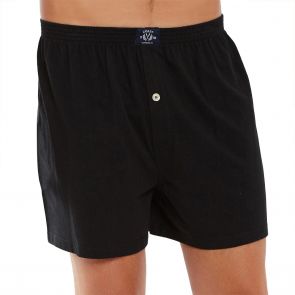 Coast Mens Knit Boxer Short MCBS2380 Black