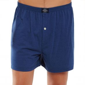 Coast Mens Knit Boxer Short MCBS2380 Navy Marle
