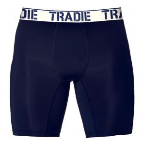 Tradie Big Fella Long Leg Boxer Briefs MJ1955SK Navy and White