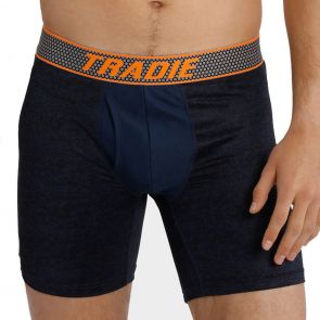 Tradie Honey Badger Sports Mid Length Trunk MJ2072SK Navy Marle