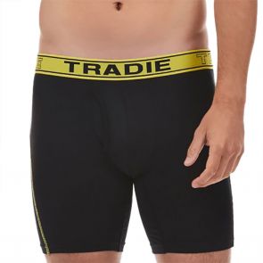 Tradie Quick Dry No Chafe Long Leg Trunk MJ4529SK Black/Yellow