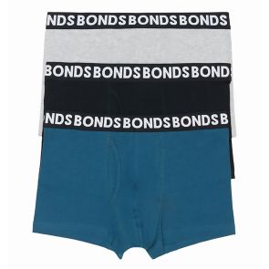 Bonds Everyday 3-Pack Trunk MWPY3A Teal/Black/Great Marle