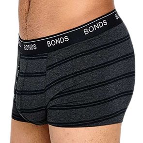 Bonds Guyfront Trunk MX3K Black/Grey Stripes