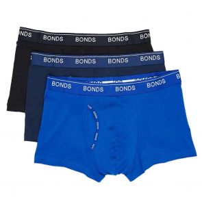 Bonds Guyfront Trunk 3-Pack MY963A Blue/Black