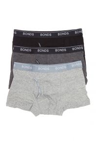 Bonds Guyfront Trunk 3-Pack MZ963A Grey