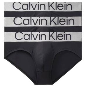Calvin Klein Steel Microfibre Briefs 3-Pack NB3073 Black