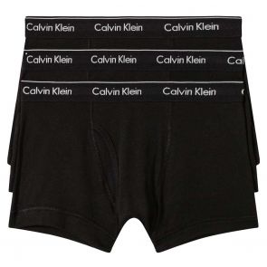 Calvin Klein Cotton Classics 3 Pack Trunks NB4002 Black
