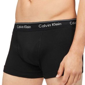 Calvin Klein Cotton Classics 3-Pack Trunks NB4002 Black