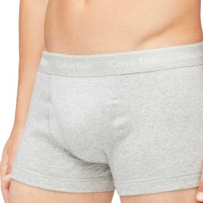 Calvin Klein Cotton Classics 3-Pack Trunks NB4002 Black/White/Heather Grey