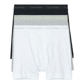 Calvin Klein Cotton Classics 3 Pack Boxer Briefs NB4003 Black/Heather Grey/White