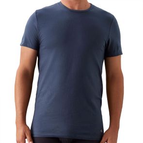Calvin Klein Cotton Classics 3 Pack Crewneck T-Shirts NB4051 Ink/Charcoal Heather/White