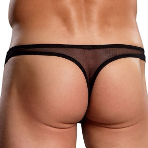 Male Power Euro Male Mesh Thong PAK-882 Black