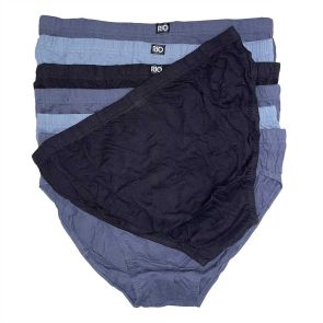 Rio Plain Hipster Brief 7-Pack MXL47W Black/Grey