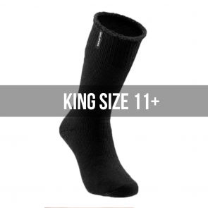 Explorer Wool Blend King Size Long Socks S1137P Black