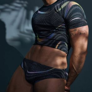 Supawear Printed Pride Brief U260PPE Black