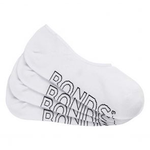 Bonds Mens Logo Lightweight Sneaker 4 Pack SXN34N White