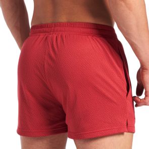TEAMM8 S.S.C. Mesh 3 Inch Short TC-3STSSC Maroon