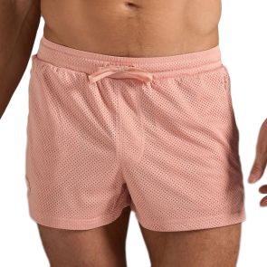 TEAMM8 S.S.C. Fraternity Mesh 3 Inch Short Stripes TC-3STSSC Dusty Pink