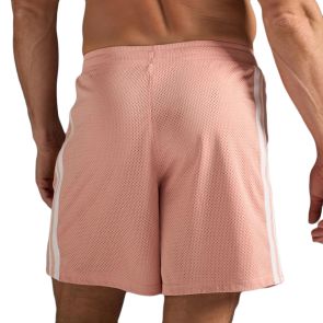 TEAMM8 S.S.C. Fraternity Mesh 6 Inch Short Stripes TC-6STSSC Dusty Pink