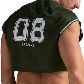 TEAMM8 S.S.C. Fraternity Crop Muscle Tank TC-CMTSSC Forest Green