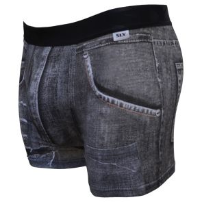 Sly Underwear Torn Denim Trunks BUWTND Black