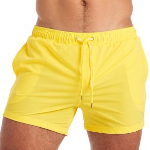 TEAMM8 Grid Swim Short TS-SSGD Bondi Yellow