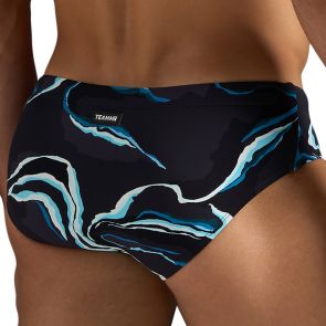TEAMM8 Resort Wide Cut Swim Brief TS-WCRSRT Black Sand