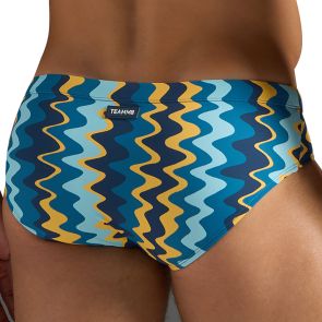 TEAMM8 Resort Wide Cut Swim Brief TS-WCRSRT Blue Mirage