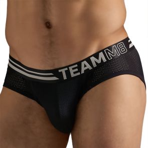 TEAMM8 Racer Mesh Brief TU-BFRCR Jet Black