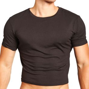 TEAMM8 Body Bamboo Crop Tee TU-CTBODY2 Black