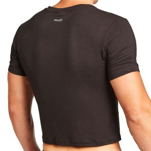 TEAMM8 Body Bamboo Crop Tee TU-CTBODY2 Black