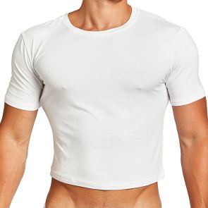 TEAMM8 Body Bamboo Crop Tee TU-CTBODY2 White