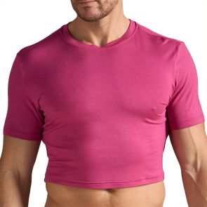 TEAMM8 Body Bamboo Crop Tee TU-CTBODY3 Bordeaux