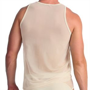 TEAMM8 Score  Sheer Tank TU-TNSCORE3 Cloud Cream