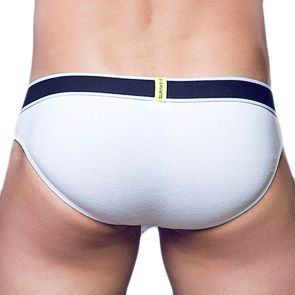 Supawear Ribbed Slashed Brief U2640C White