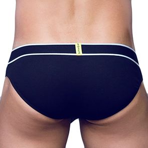 Supawear Ribbed Slashed Brief U2640C Black
