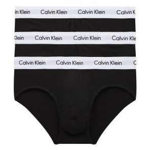 Calvin Klein Cotton Stretch 3-Pack Hip Brief BU2661 Black