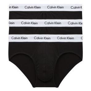 Calvin Klein Cotton Stretch Hip Brief 3-Pack BU2661 Black