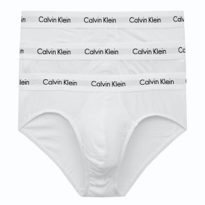 Calvin Klein Cotton Stretch 3 Pack Hip Brief U2661 White