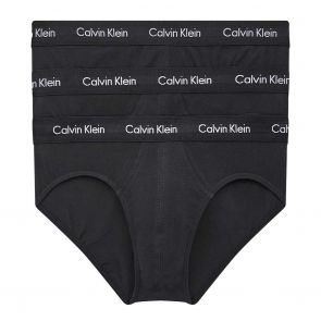 Calvin Klein Cotton Stretch 3 Pack Hip Brief U2661 Black