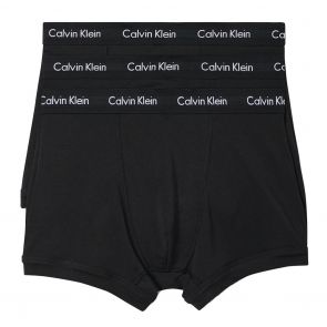 Calvin Klein Cotton Stretch 3 Pack Trunk U2662 Black